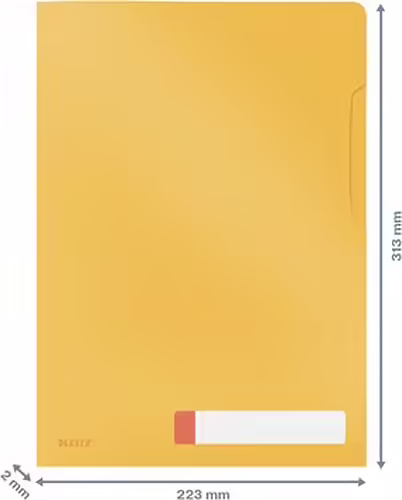 Leitz 47080019 carpeta Polipropileno (PP) Amarillo A4 | 4002432125753 imagen 4