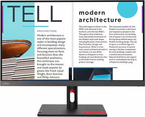 Lenovo ThinkVision S25e-30 24.5`` Full HD Gris | 63E0KAT4EU | 0196803038231 imagen 3