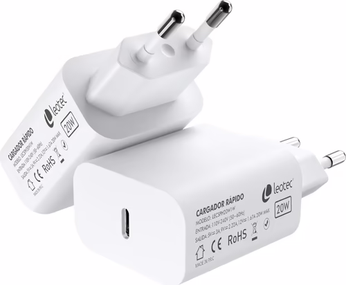 Leotec Cargador rápido 20W USB-C | LECSPH20W1W | 8436588881144 imagen 4