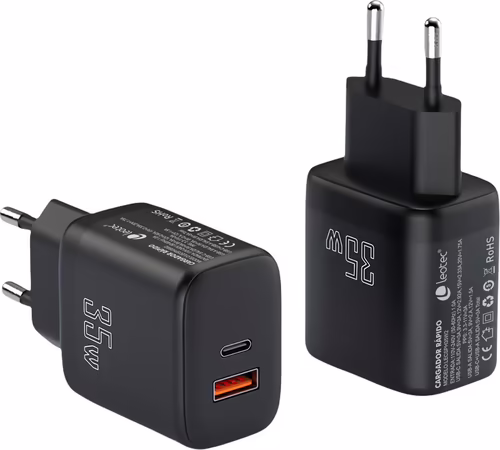 Leotec LECSPH35W2K cargador de dispositivo móvil Universal Negro Corriente alte | 8436588882561 imagen 2