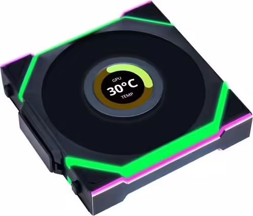 Lian Li UNI FAN SL Wireless LCD 120 Carcasa del ordenador Ventilador 12 cm Negro | 12SLLCD1W1B | 4718466016775 imagen 2