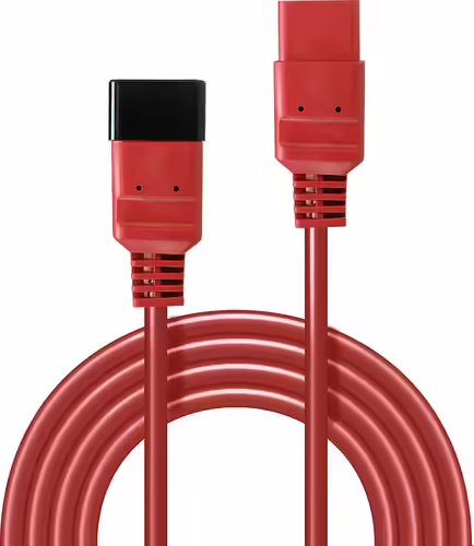 Lindy 30123 cable de transmisión Rojo 1 m C19 acoplador C20 acoplador | 4002888301237 imagen 2