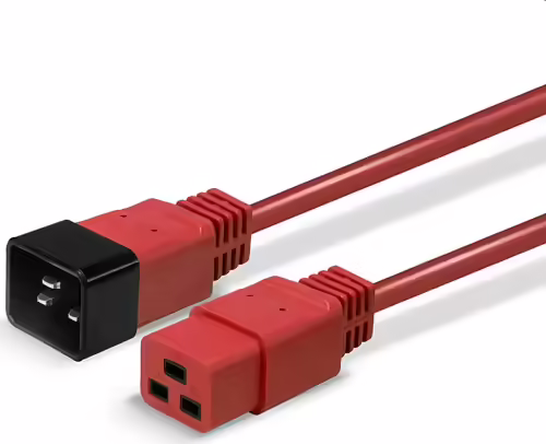 Lindy 30123 cable de transmisión Rojo 1 m C19 acoplador C20 acoplador | 4002888301237 imagen 5