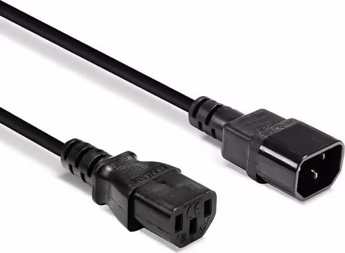 Lindy 30320 cable de transmisión Negro 0,5 m C14 acoplador C13 acoplador | LINDY30320 | 4002888303200 imagen 3