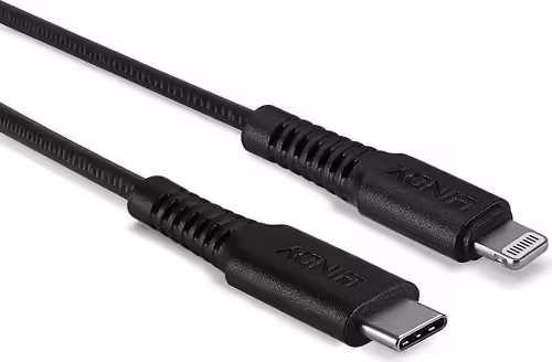 Lindy 31285 cable de conector Lightning 0,5 m Negro | 4002888312851 imagen 3