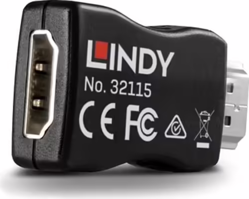 Lindy 32115 cambiador de género para cable HDMI Negro | LINDY32115 | 4002888321150 imagen 2