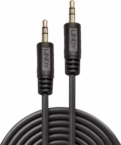 Lindy 35643 cable de audio 3 m 3,5mm Negro | LINDY35643 | 4002888356435 imagen 2