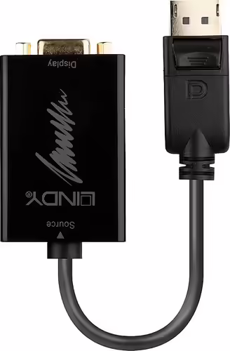 Lindy 41006 adaptador de cable de vÍ­deo 0,15 m VGA (D-Sub) DisplayPort Negro | LINDY41006 | 4002888410069 imagen 2
