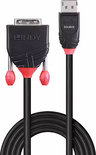 Lindy 41491 adaptador de cable de vÍdeo 2 m DisplayPort HDMI Negro | LINDY41491 | 4002888414913 imagen 2