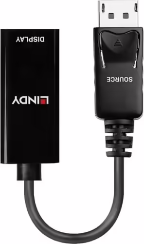 Lindy 41718 adaptador de cable de vÍ­deo 0,15 m DisplayPort HDMI Negro | LINDY41718 | 4002888417181 imagen 2