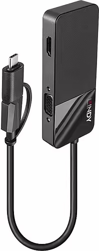 Lindy 43354 hub de interfaz USB 3.2 Gen 1 (3.1 Gen 1) Type-A + Type-C Negro | LINDY43354 | 4002888433549 imagen 4