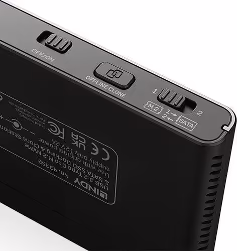 Lindy 43359 base de conexión para disco duro USB 3.2 Gen 2 (3.1 Gen 2) Type-C N | LINDY43359 | 4002888433594 imagen 4