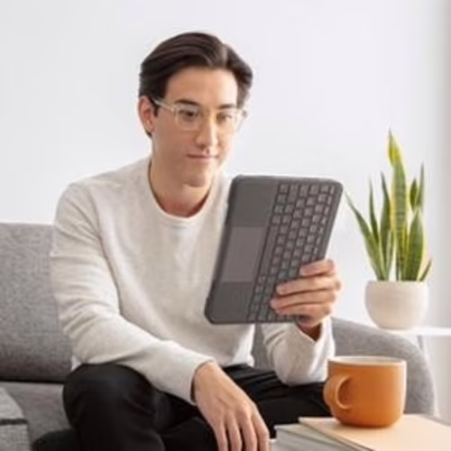 Logitech folio touch Funda con teclado smart connector QWERTY español gris | 920-009964 | 5099206093515 imagen 6