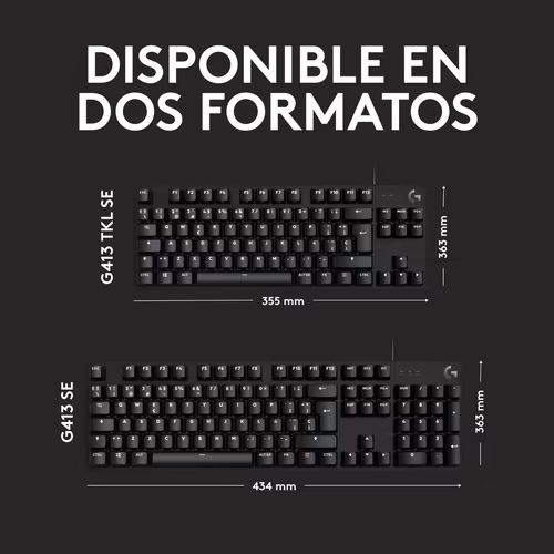 Logitech G G413 TKL SE teclado USB QWERTY Español Negro | 920-010559 | 5099206098435 imagen 6