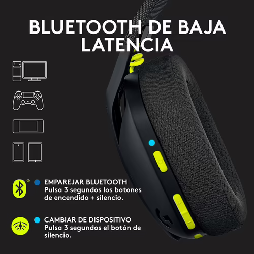 Auriculares LOGITECH G435 Bluetooth Negros (981-001050) | 5099206095007 imagen 8