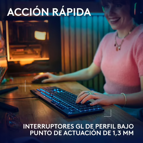 Logitech G Teclado mecánico para gaming con cable de perfil bajo G915 X, teclas | 920-012943 | 5099206124639 imagen 3
