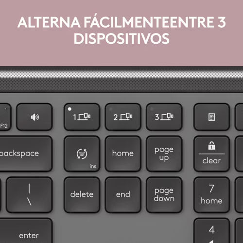 Logitech MK950 Signature Slim, teclado y ratón inalámbricos, diseño elegante, | 5099206119222 imagen 7
