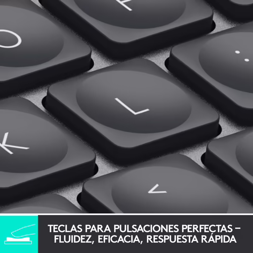 Logitech MX Keys Mini teclado RF Wireless + bluetooth qwerty español grafito | 920-010490 | 5099206098947 imagen 6