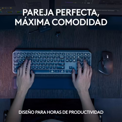 Logitech MX Keys S Combo teclado Ratón incluido RF Wireless + Bluetooth QWERTY  | 920-011610 | 5099206112452 imagen 2