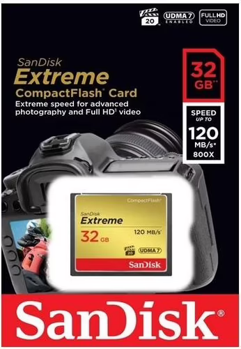 MEMORIA COMPACT FLASH SANDISK 32GB SDCFXSB-032G-G46 | 0619659123680 imagen 2
