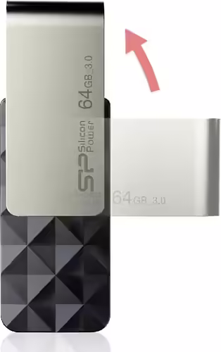 MEMORIA USB 3.1 SP BLAZE B30 64GB NEGRO SP064GBUF3B30V1K | 4712702632200 imagen 6