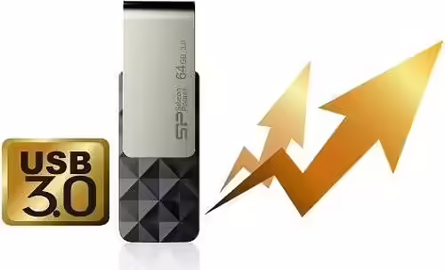 MEMORIA USB 3.1 SP BLAZE B30 64GB NEGRO SP064GBUF3B30V1K | 4712702632200 imagen 7