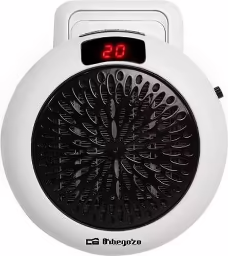 Mini calefactor ceramico orbegozo 600w 2 velocidades rango temperatura 15 - 32 d | CR 4000 | 8435568400597 imagen 2