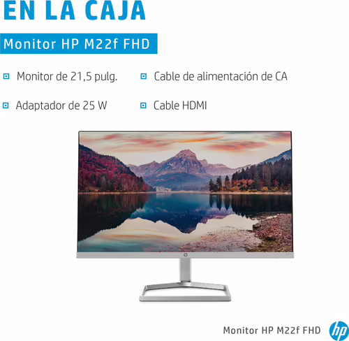 MONITOR HP M22F 21.5 FULL HD LCD 2D9J9AA | 0195161271953 imagen 7