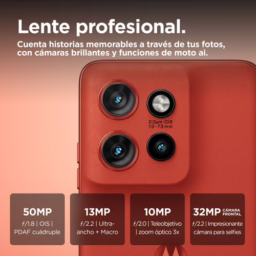 Motorola Edge 50 Neo 5G 12/512Gb Rojo Smartphone | PB310004SE | 0840023268083 imagen 5