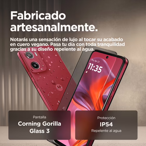 Motorola moto G05 4/128Gb Rojo Smartphone | PB6L0009ES | 0840023284908 imagen 9