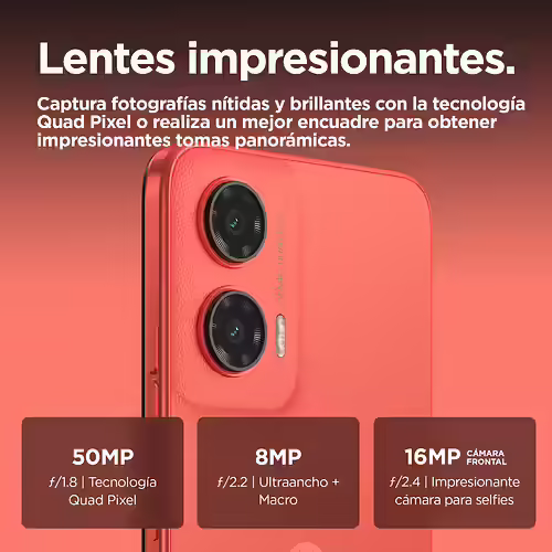 Motorola moto G35 5G 8/256Gb Rojo Smartphone | PB3K0024ES | 840023284397 imagen 6