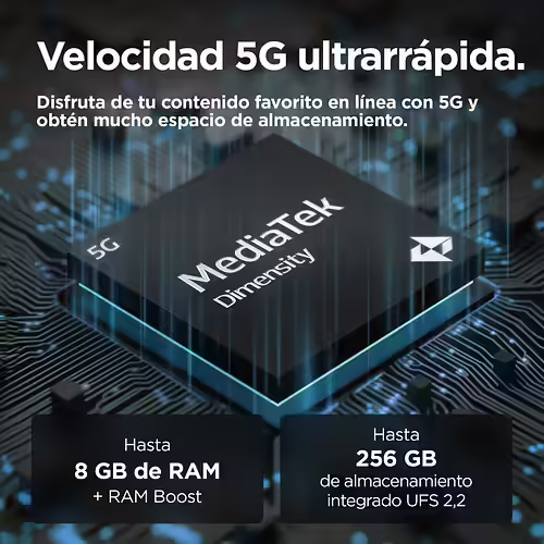 Motorola moto g55 5G 8/256Gb Gris Smartphone | PB5U0013SE | 840023276460 imagen 9