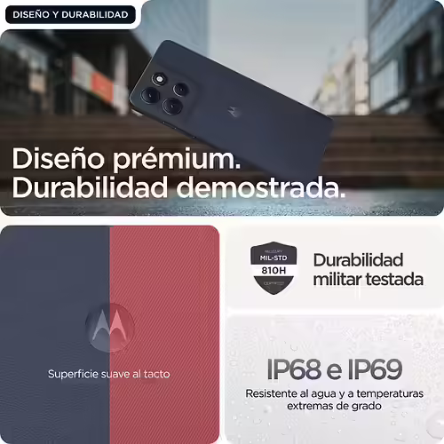 Motorola moto G86 5G 8/256Gb Azul osucro Smartphone | PB7L0086SE | 0840023294891 imagen 6