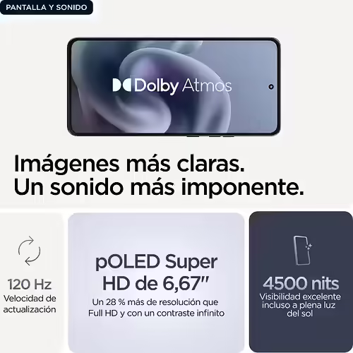 Motorola moto G86 5G 8/256Gb Azul osucro Smartphone | PB7L0086SE | 0840023294891 imagen 7