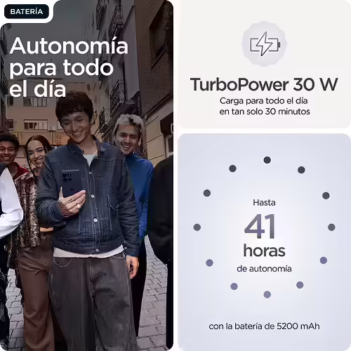 Motorola moto G86 5G 8/256Gb Azul osucro Smartphone | PB7L0086SE | 0840023294891 imagen 9