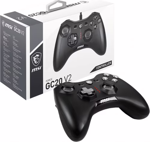 MSI Force GC20 V2 Negro USB 2.0 Gamepad Analógico/Digital Android, PC | S10-04G0050-EC4 | 4719072902681 imagen 5