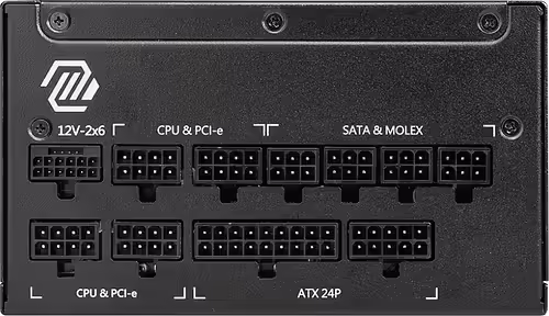 MSI MAG A1250GL PCIE5 unidad de fuente de alimentación 1250 W 24-pin ATX 1U Neg | 306-7ZP9A11-CE0 | 4711377142229 imagen 2