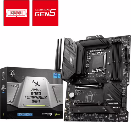MSI MAG B760 TOMAHAWK WIFI placa base LGA 1700 ATX | 911-7D96-003. | 4711377034210 imagen 2