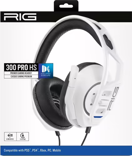 NACON RIG 300 PRO HS Auriculares Alámbrico Diadema Juego Blanco | RIG300PROHSW | 3665962009262 imagen 5