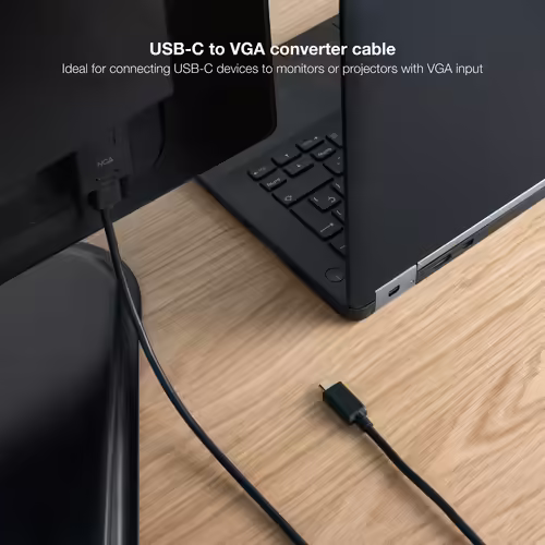 Nanocable Cable Conversor USB-C/M a VGA/M, 1.8 m, Negro | 10.15.5202 | 8433281015296 imagen 4