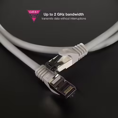 Nanocable Cable de Red Latiguillo Cat.8.1 2GHz LSZH SSTP AWG26, Gris, 1 m | 10.20.2001 | 8433281015890 imagen 4