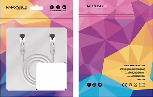 Nanocable Cable de Red Latiguillo Cat.8.1 2GHz LSZH SSTP AWG26, Gris, 30 cm | 10.20.2000-L30 | 8433281015753 imagen 5