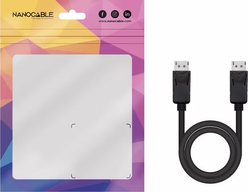 Nanocable DP 1.2/M a DP/M 1.5m Negro (10.15.2701-L150) | 8433281015098 imagen 5