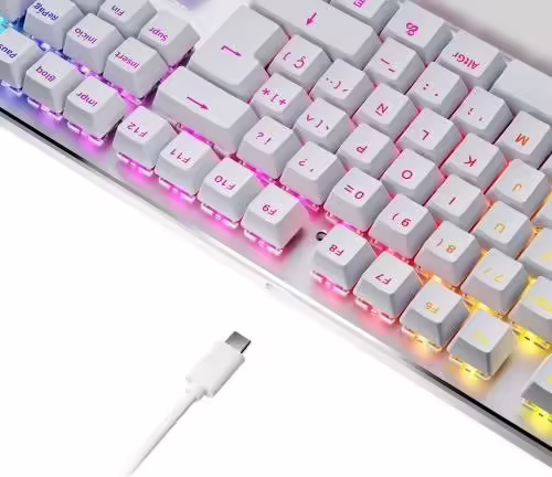 Teclado Newskill Serike V2 Blanco (NS-KB-SERIKEV2-IVO) | 8435443704116 imagen 7