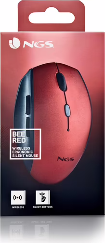 NGS BEE Ratón Inalámbrico Í?ptico 1600 DPI Rojo | BEE RED | 8435430623321 imagen 6
