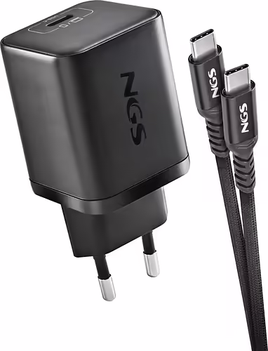 NGS BUD 65W-C Universal Negro Corriente alterna Carga rápida Interior | NGS-ACCESORIOS-0305 | 8435430626841 imagen 4