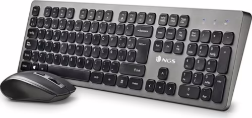 NGS IDOL KIT teclado Ratón incluido RF inalámbrico QWERTY Negro, Plata | IDOLKIT | 8435430624731 imagen 2