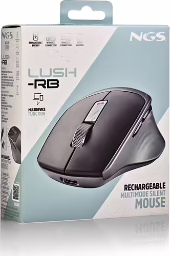 NGS LUSH-RB ratón Oficina mano derecha RF inalámbrico Óptico 1600 DPI | NGS-MOUSE-1425 | 8435430627572 imagen 7
