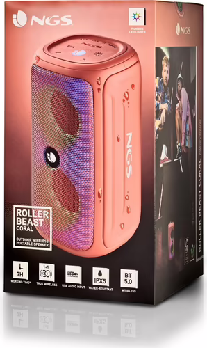 NGS ROLLER BEAST CORAL Altavoz bluetooth | ROLLERBEASTCORAL | 8435430622188 imagen 8