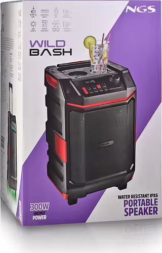 NGS WILD BASH Altavoz portátil estéreo Negro 50 W | ELEC-SPK-0959 | 8435430627060 imagen 4
